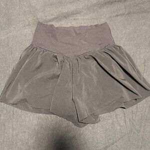 Aerie OFFLINE Crossover Running Shorts Medium Black Flowy Athletic Skort